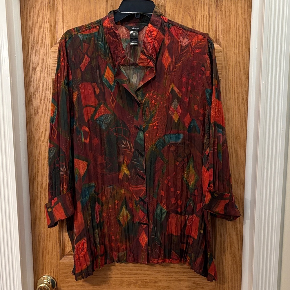 Ali Miles Multicolor Abstract Top